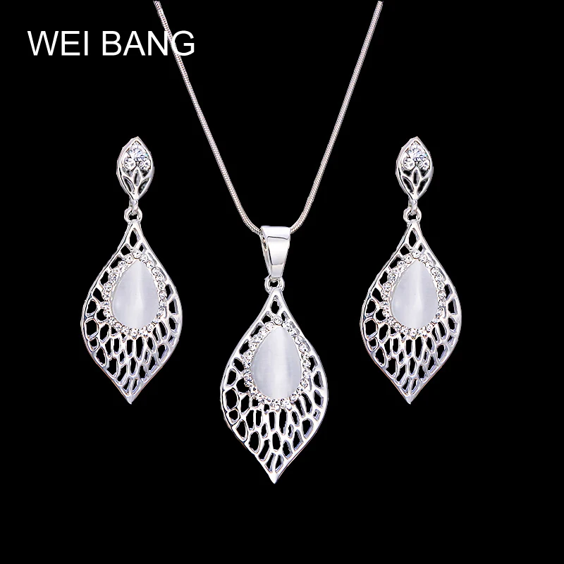 Симпатичные сетки в форме листа серебряный цвет модные ювелирные изделия ожерелье серьги наборы вечерние для женщин