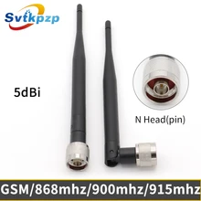 5dBi N Head Male Connector GSM Antenna Omni-directional Whip 868mhz Antenna Long range 900mhz 915mhz Antennas Aerial