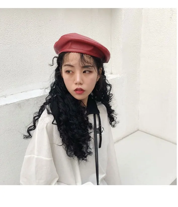 beret hats for women leather berets for women Autumn Winter beret women berets caps for women (16)