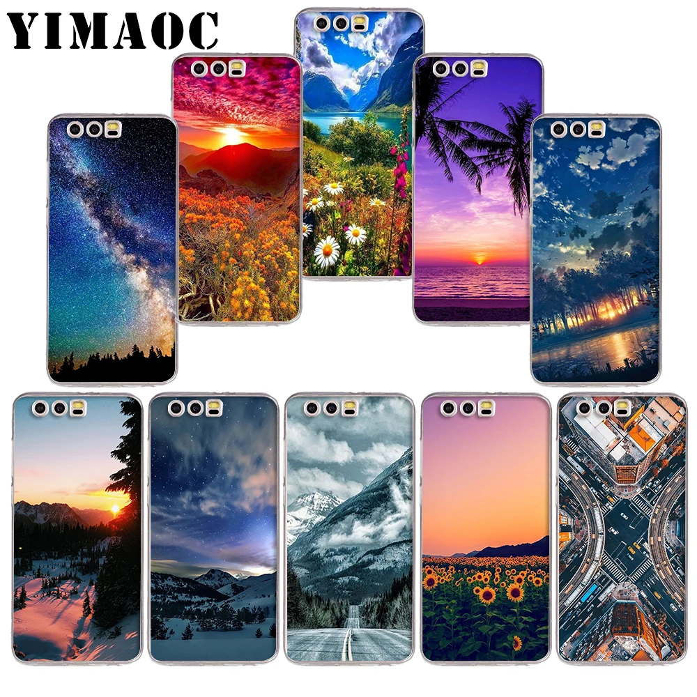 

YIMAOC 73z Beautiful landscape Soft TPU Case for Huawei Honor 10 9 lite 7A Pro 7C 7X 8X Nove 3 3i