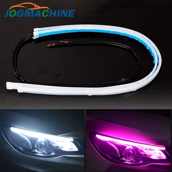 

2 PCS Auto Lamps For Cars DRL Ultrafine LED 30 45 60cm Daytime Running Light Solid color CAR Styling Accessories