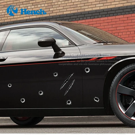 2019 Стайлинг автомобиля 3D Искусственные пули отверстие пистолет выстрелы смешные