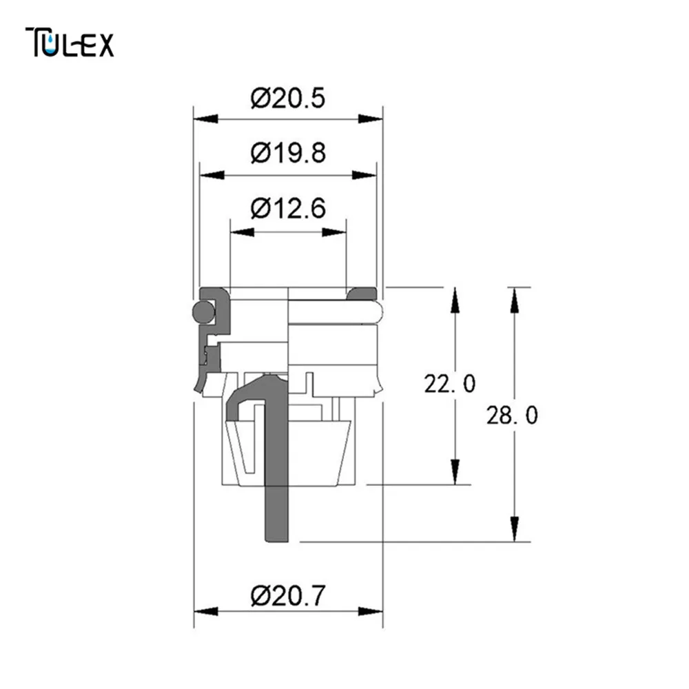 TULEX 15 мм-50 мм водопроводный обратный клапан для душевой головки, соединительный клапан, аксессуар для ванной комнаты, односторонний водоконтроль OV15-50