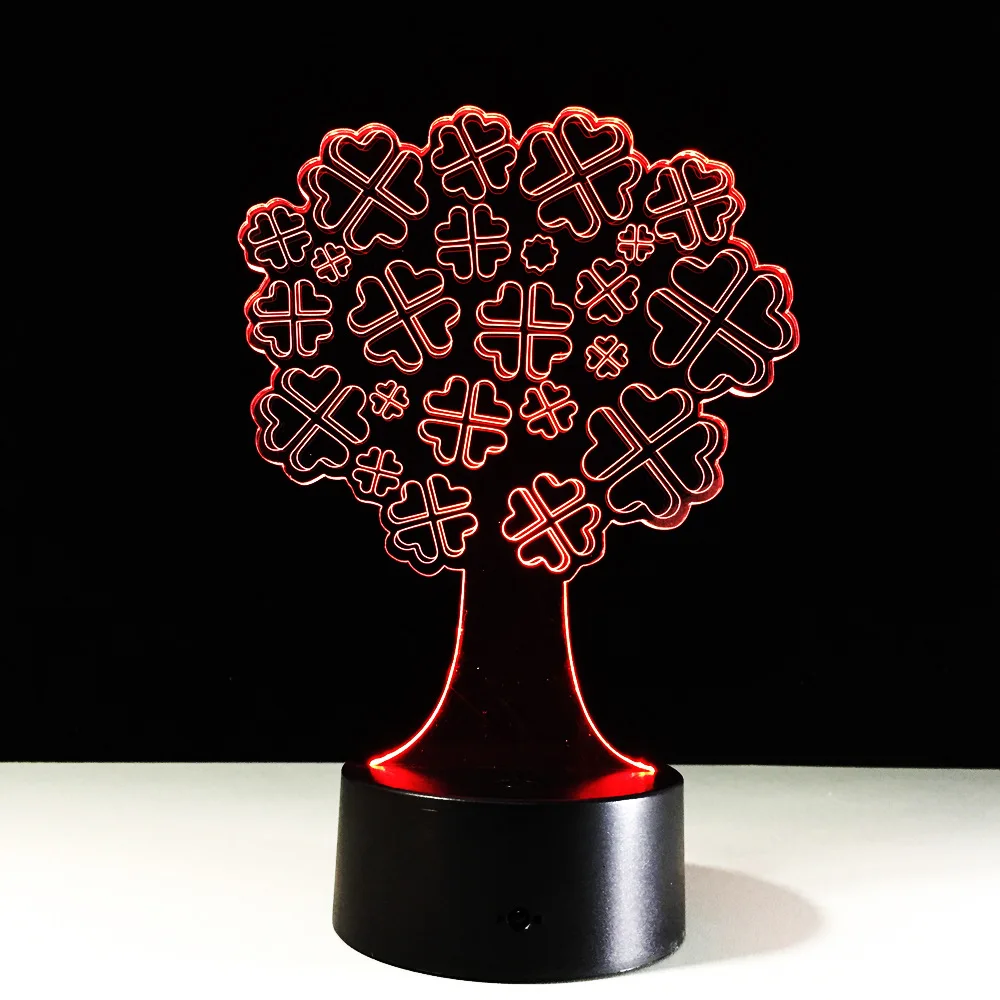 

3D Lamp 7 Color Lucky Tree Touch Led USB Table Lampara Lampe Led Night Lamps for Kids Baby Sleeping Nightlight Night Projector