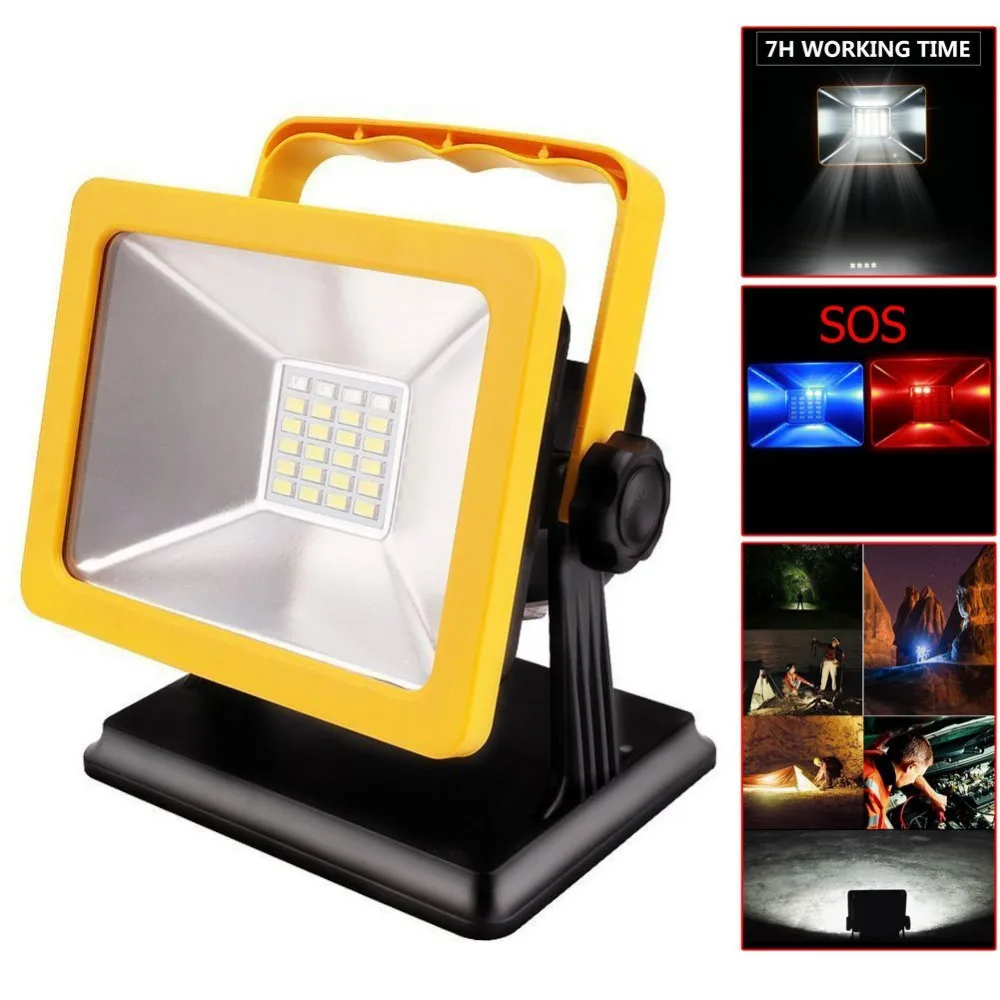 NEW Waterproof IP65 LED Flood light 24LED 15W Portable Spotlights