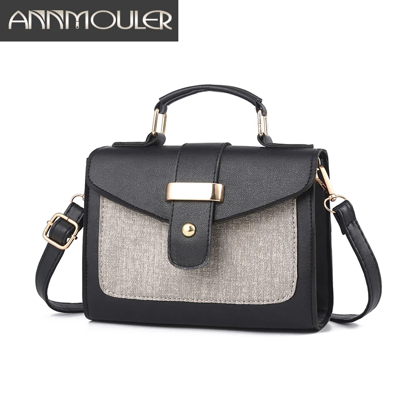 

Annmouler Fashion Women Flap Bag Pu Leather Shoulder Bag High Quality Messenger Bag Small Ladies Crossbody Bag Purse