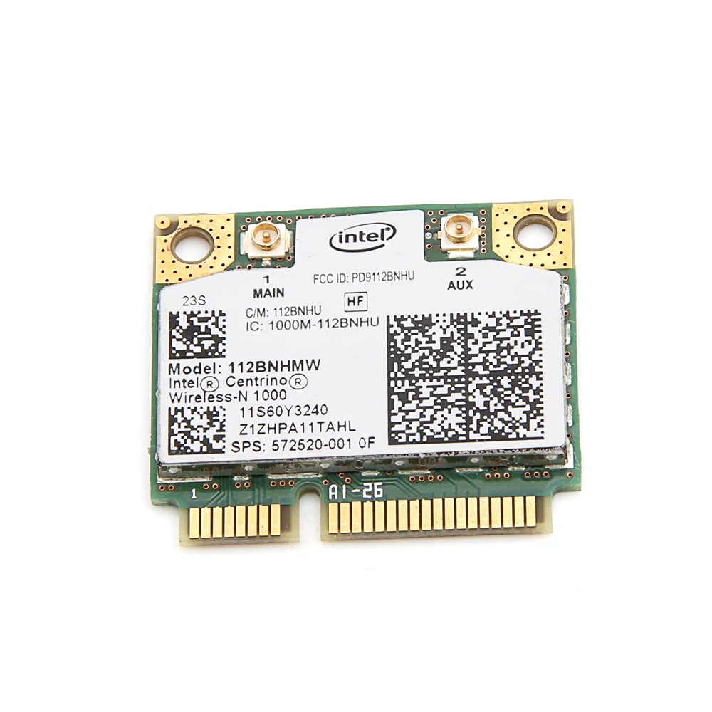 Для lenovo Intel wireless-N 1000 112BNHMW 300 Мбит/с Wifi Половина мини PCIe карта 802.11b/g/n 60Y3240 для Thinkpad L410 L510 SL510 X201