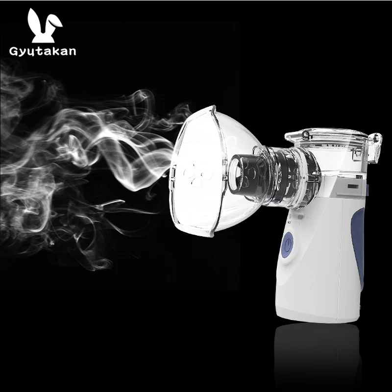 

GyutakanHome Health Care Ultrasonic Portable Atomizer Mini Nebulizer Children Care Handheld Airway Inhale Humidifier Nebulizer