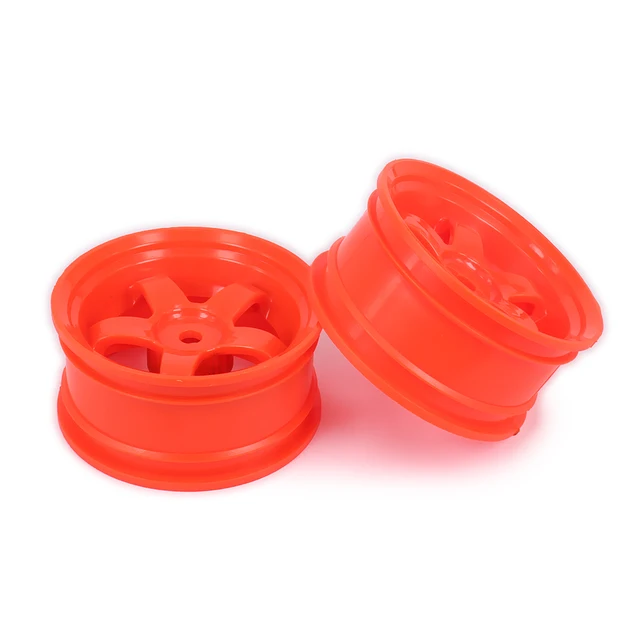 Cheap 2PCS 5 10 Spoke Plastic Wheel Rim w/o Tire tyre For Rc Car 1/10 On Road Racing Crawler Drift Car HSP Himoto HPI Toy Spare Y Type