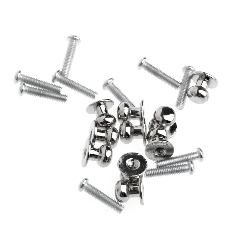 

OOTDTY 1 Set 10 Pcs Jewelry Box Gift Case Metal Pull Handle Knobs Silver Tone 12mmx11mm Pull Knob