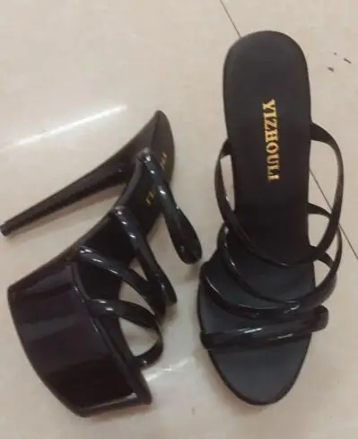 Stylish 6 inch stiletto heels, 6 inch clear platform sexy 15 cm high heel crystal slippers