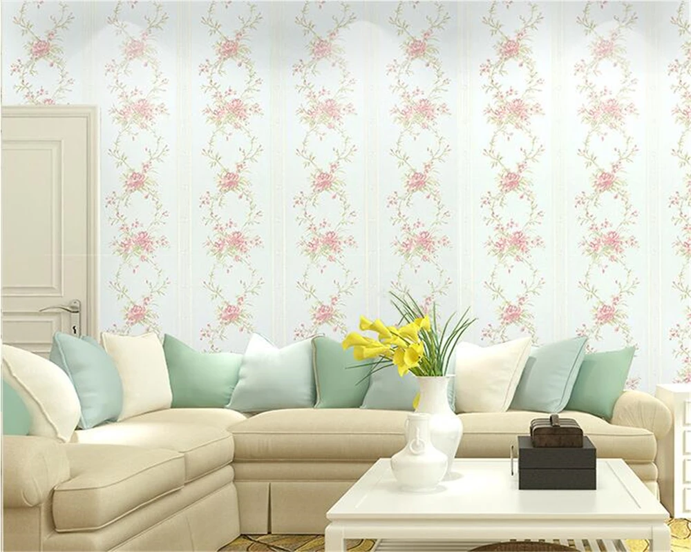 

beibehang papel de parede 3d Pastoral nonwoven wall paper living room bedroom TV wall stickers embossed deep warm 3D wallpaper