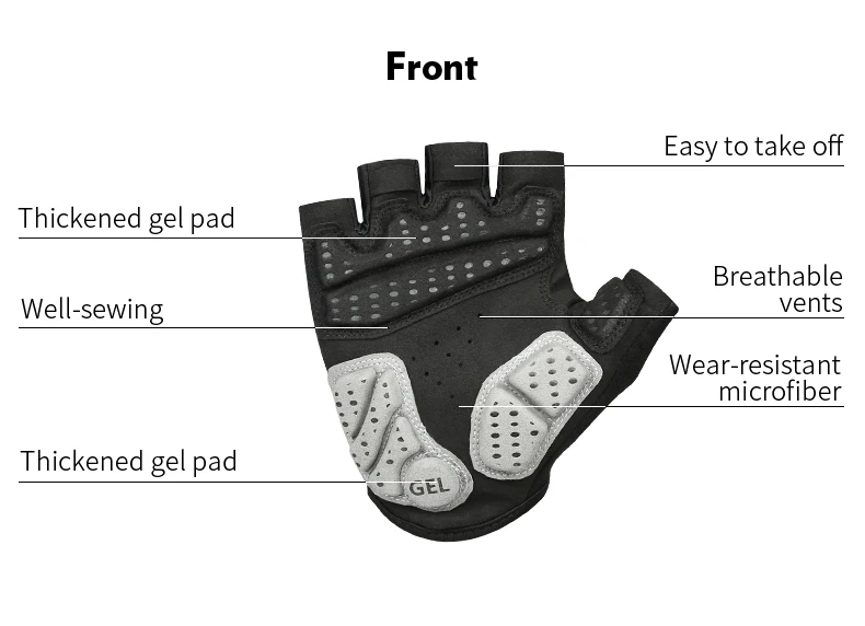 INBIKE, перчатки для велоспорта, противоскользящие, против пота, для мужчин и женщин, перчатки на полпальца, дышащие, анти-шок, спортивные перчатки, перчатки для горного велосипеда, велосипедные перчатки