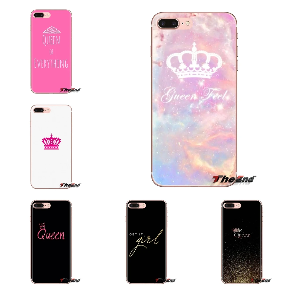 

For LG Spirit Motorola Moto X4 E4 E5 G5 G5S G6 Z Z2 Z3 G2 G3 C Play Plus Mini queen live quote Transparent Soft Cases Covers