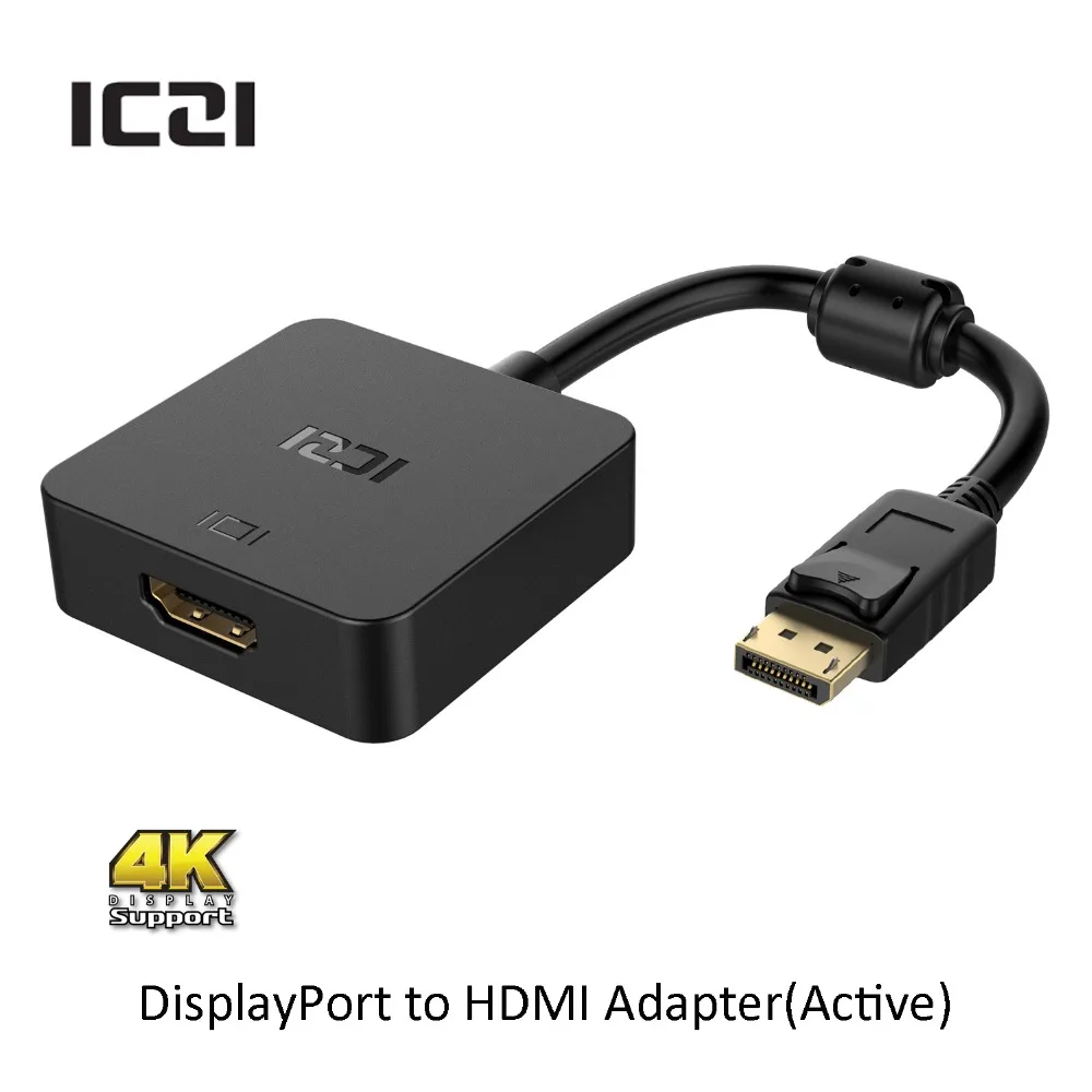 ICZI DisplayPort 1 2 to HDMI 2 0a Active Adapter 4K 60Hz Male to Female Converter