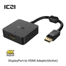 ICZI DisplayPort 1 2 to HDMI 2 0a Active Adapter 4K 60Hz Male to Female Converter