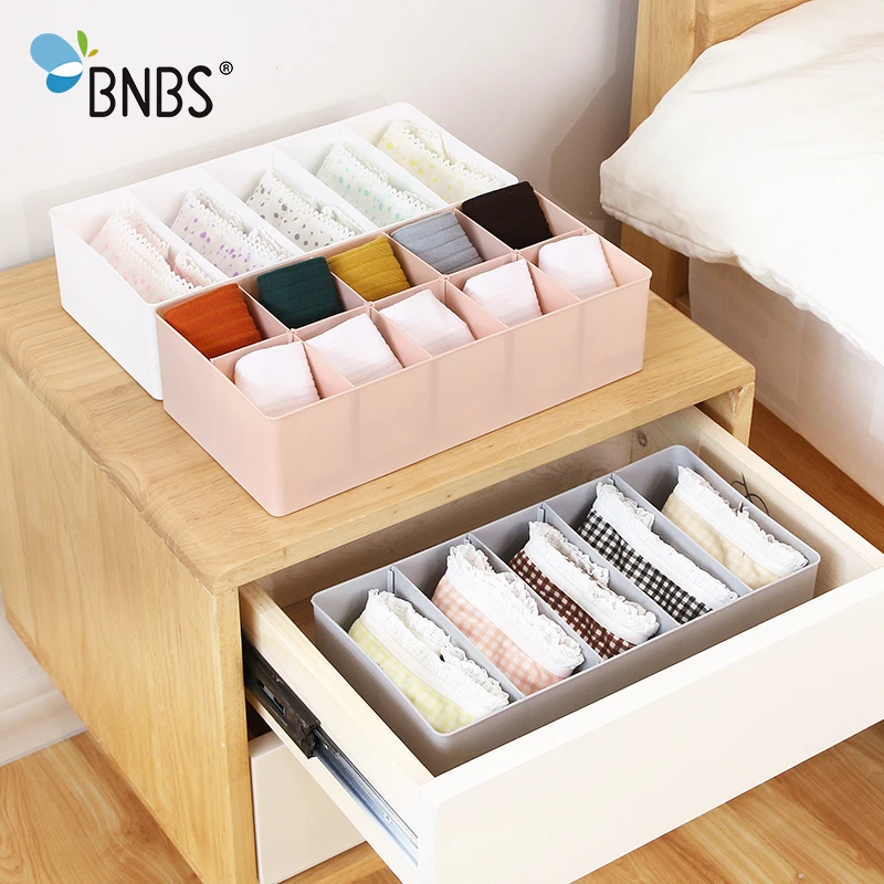BNBS, коробка для хранения нижнего белья, шкафчик-органайзер для галстуков, носков, шорт, бюстгальтеров, шкафчик с разделением, несколько отсеков, регулируется