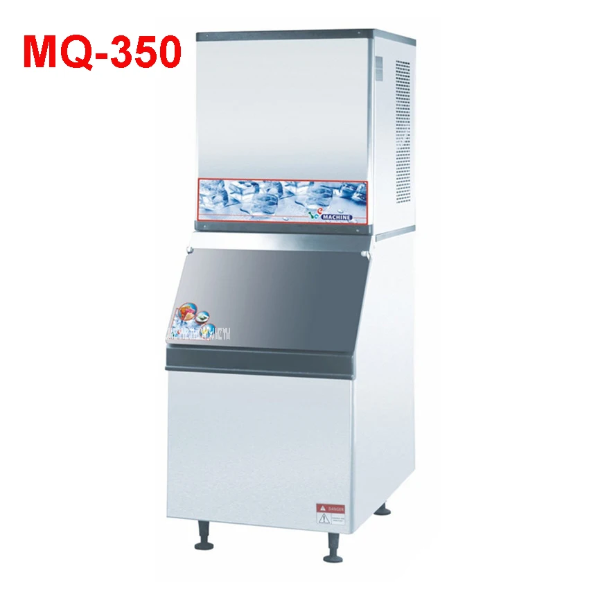 350 кг/24 ч машина для производства льда r134a для льда чайник/Электрический нержавеющая сталь льда 220 В/50 Гц MQ-350 1550 Вт шланг
