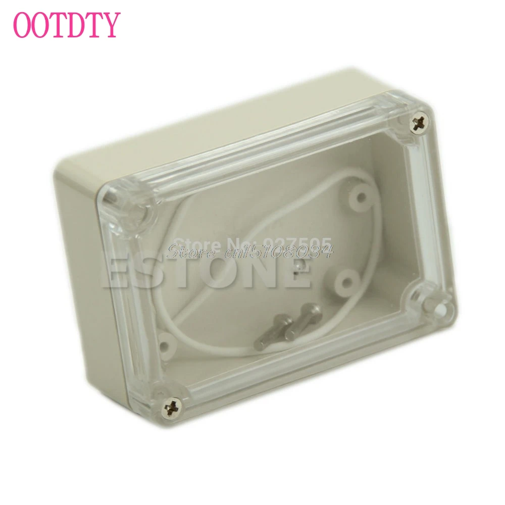 

85x58x33mm Waterproof Clear Cover Plastic Electronic Project Box Enclosure CASE S08 Drop ship
