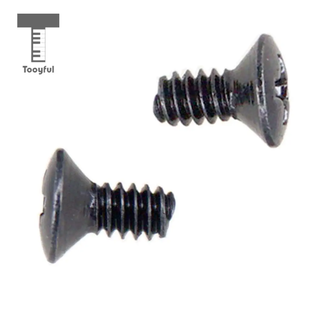 Tooyful 10PCS 5 Way 3 Way Guitar Switch Fixed Screws Nuts Guitar Replacement Black