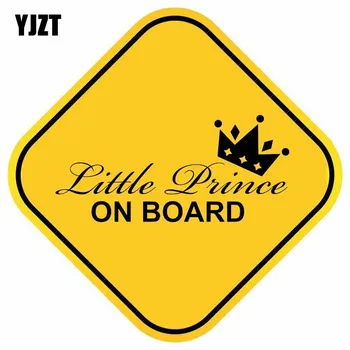 

YJZT 15.2CM*15.2CM Little Princess On Board Lovely Decal Car Sticker PVC 12-40469