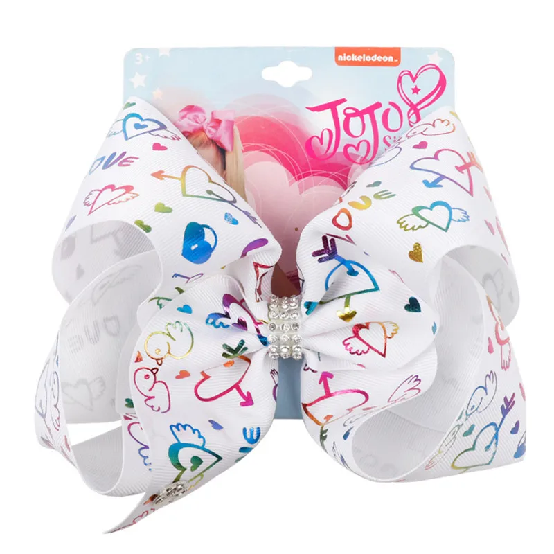 

8" Jojo Siwa Bows Hairpin Bronzing Bowknot Hair Clip Bowknot Fahion Hair Accessories for Girl Fashion Headwear