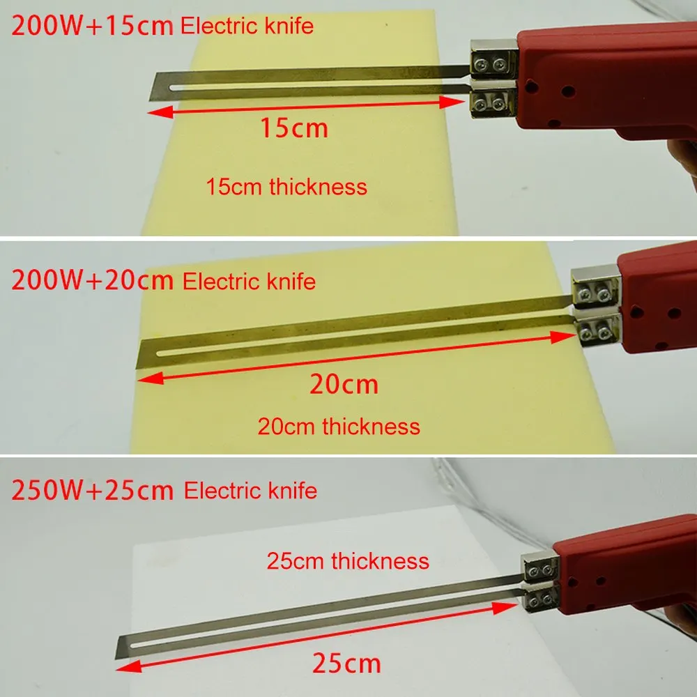 100/150/200/250 Вт электрическая режущая Ножи ручной нагрева Ножи Электрический Резак Пены резак для губчатых материалов Термальность режущего инструмента