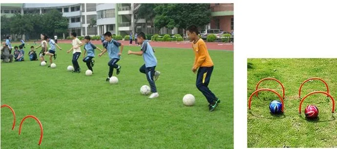 Футбольная арка для обучения нетоксичные пластиковые футбольные препятствия футбольные тренировочные маркеры