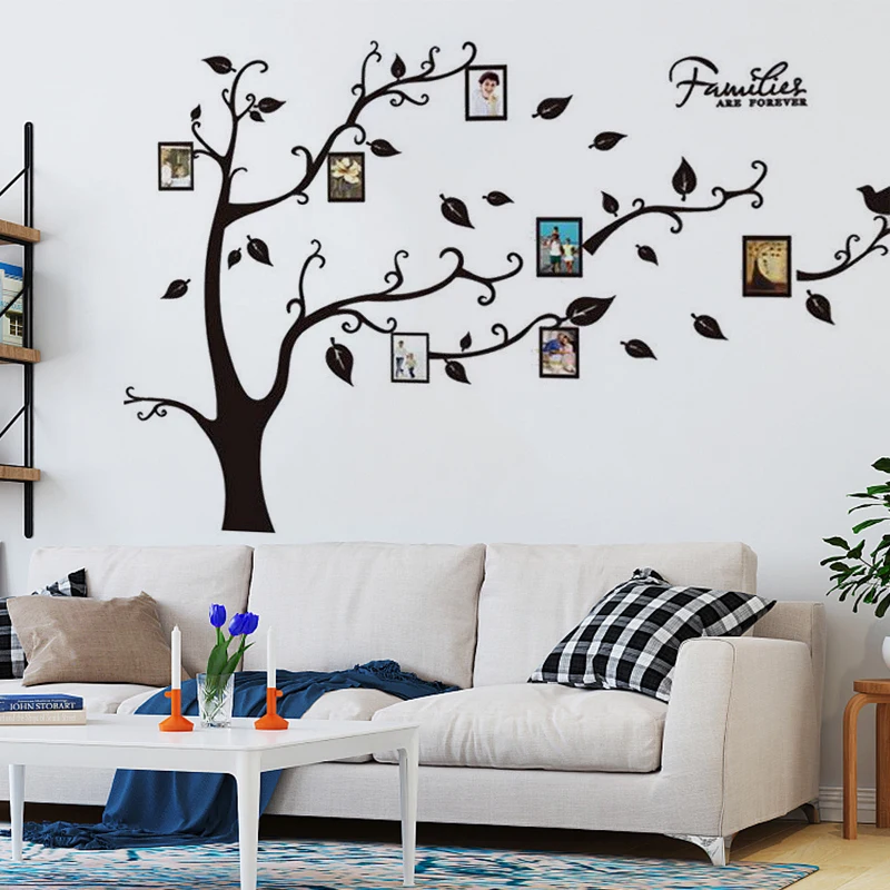 2018 New Removable Family Tree Wall Decal Sticker Large Vinyl Photo Picture Frame DIY