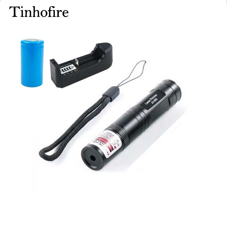 Tinhofire 850 лампа красный лазер 5 МВт лазерная ручка красная указка ручка фонарь-лазер с батареей и зарядным устройством