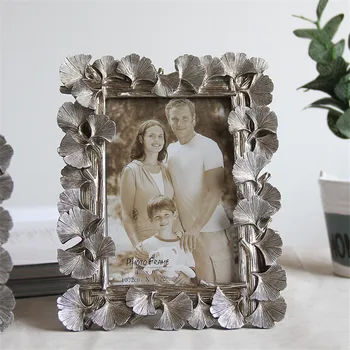 

Leaves Side Family Picture Frame Office Table Resin Photo Frame Desktop Decorative Picture Frame For Baby Photo Home Album Art