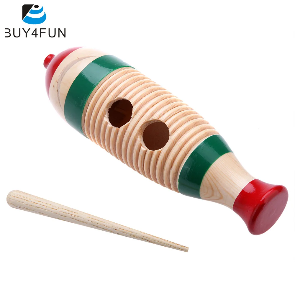 Claves Musical Instrument 2-Pack Colorful Fish Guiro Instruments With Sticks - Latin Wooden Percussion For Kids & Adults Percussion Instruments For Adults
