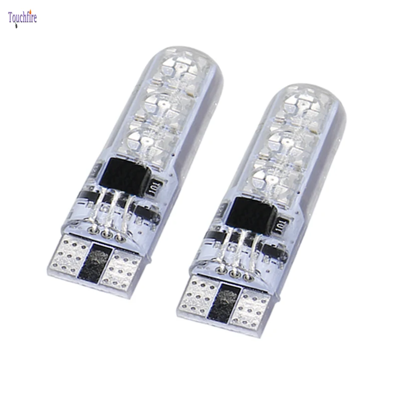 Светодиодсветодиодный автомобильная лампа T10 W5W/194 5050 SMD RGB наружная купольная для
