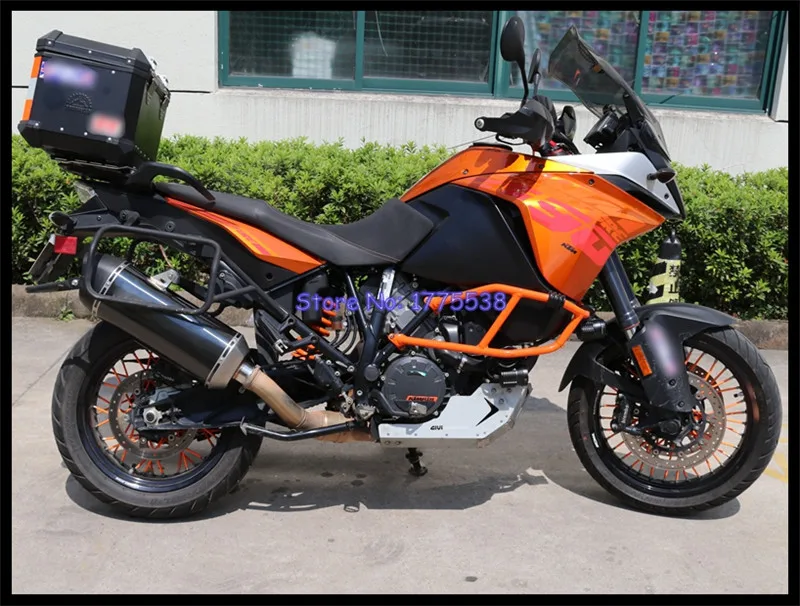 Personalizado ID: 60mm de la motocicleta silenciador de Escape para KTM 1290ADV 1050ADV 1090 1190 moto Escape silenciador de Escape al carbono punta final