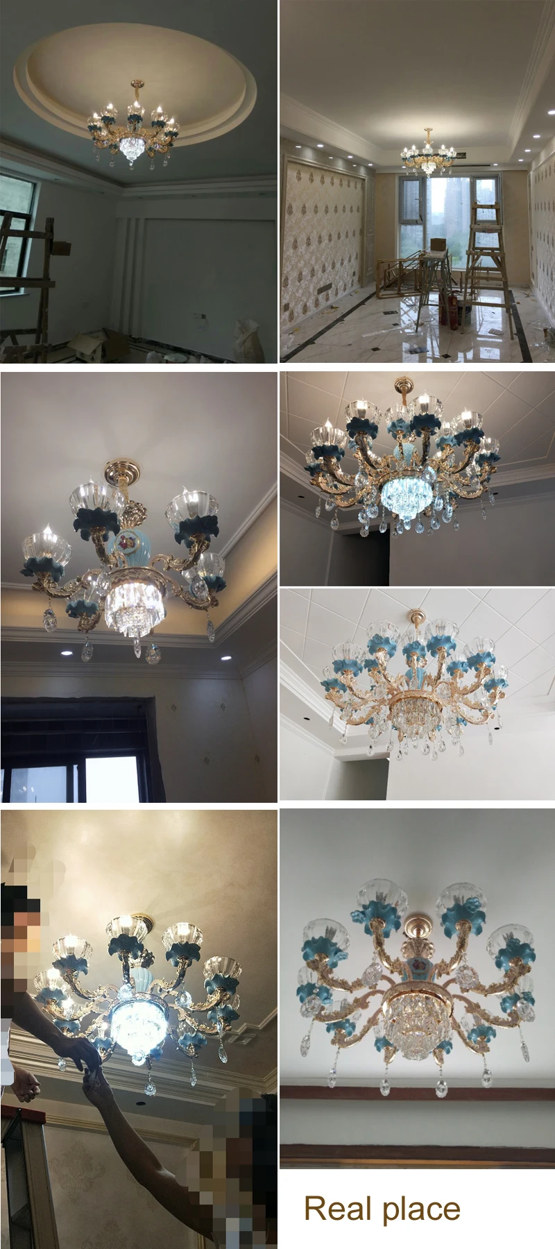 Lustre de Cristal para Sala Lustre de Cristal Conduziu a Lâmpada do Teto Luxo Estar Clássico Luminárias Quarto Lâmpada Ouro Cristal 40 clássico lustre de cristal luminárias quarto lâmpada