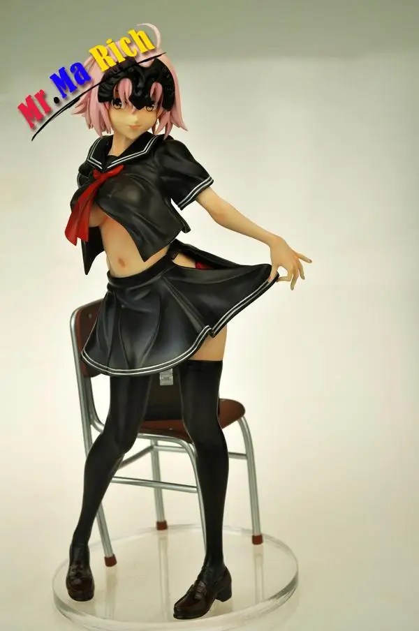 

25 Cm Fate Grande Ordine Righello Jeanne D'arc Nero Sexy Anime Action Figure Giocattoli In Pvc Figure Raccolta Per Gli Amici