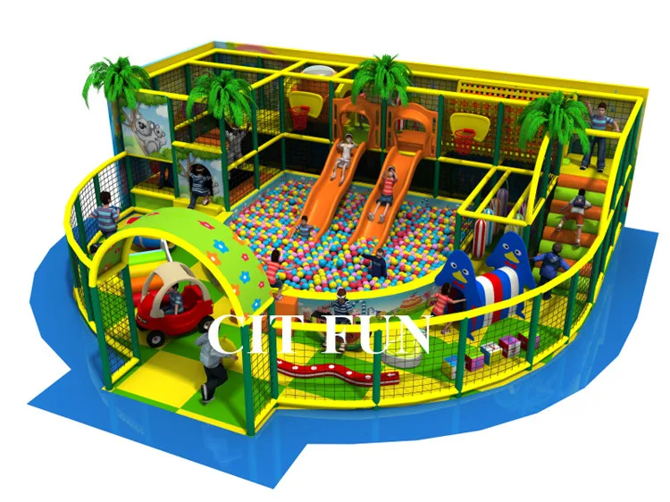 

EU standard kids pink indoor playground , naughty castle for sale CIT-IN213B