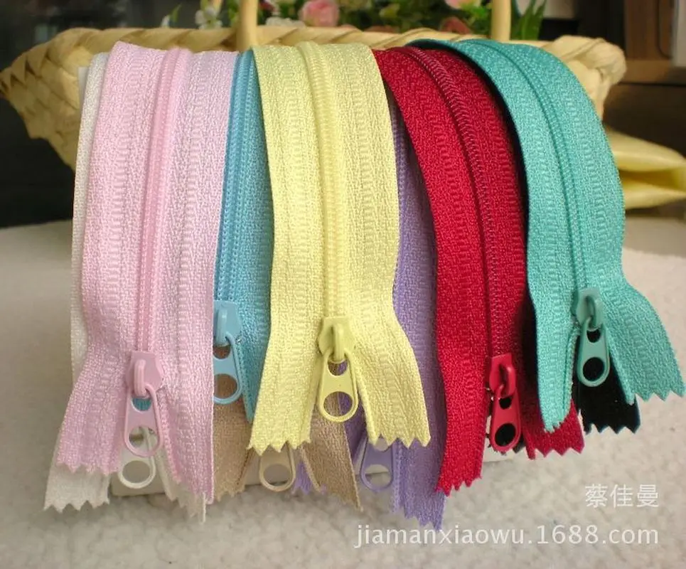 

Nylon zipper luggage accessories DIY handmade material 20 cm pack closed tail