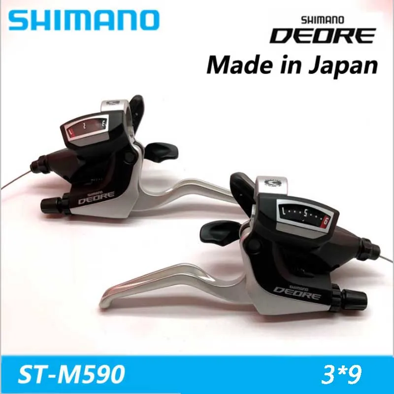 SHIMANO Deore الدراجة الجبلية MTB شيفتر ST-M590 3*9 27 سرعة دراجة أجزاء التبديل derailleur علبة التروس الملتصقة DIP التوصيل المجاني