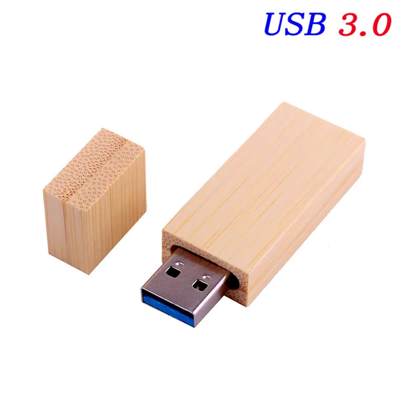 JASTER USB 3,0 Пользовательский логотип Деревянная Карта памяти usb флеш-накопитель ручка-накопитель 4 ГБ 8 ГБ 16 ГБ 32 ГБ 64 ГБ U диск свадебный подарок - Цвет: Bamboo