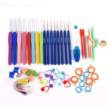 

16Pcs/Set Needle Arts Crochet Hook Set Knitting Knit Craft Weave Yarn Plastic Sewing Tool