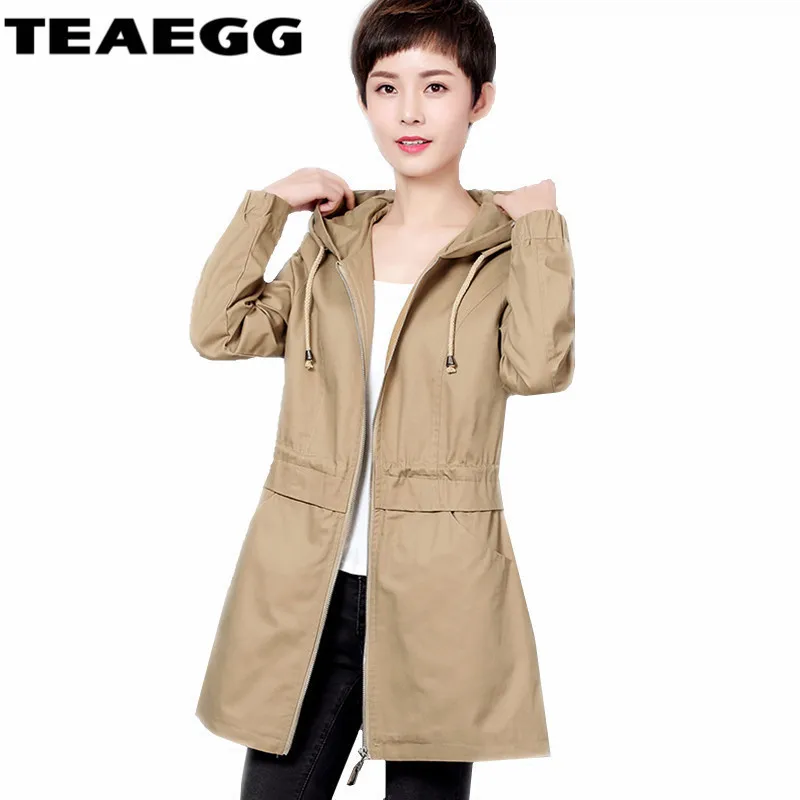 Kaki Skin Femmes Taille Para Mulheres Casaco Casual Teaegg La Manteaux Automne Red Pink green Plus Manteau vent Al03 Feminino Que 5xl 100Coton Coupe Tranchée wine SMpUVqzG