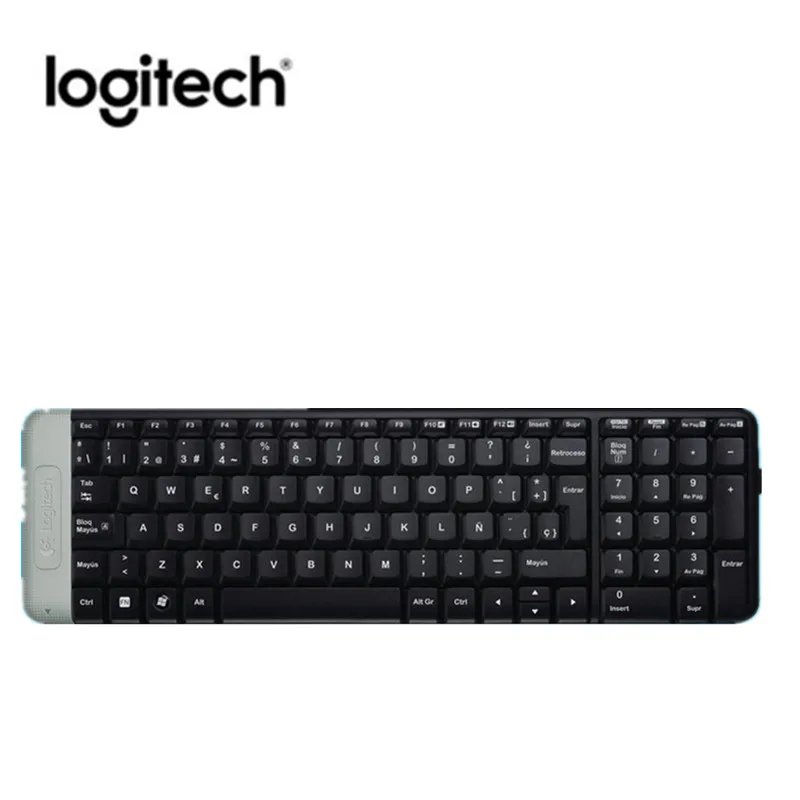 Оригинальная Беспроводная стандартная клавиатура logitech Classic настольного компьютера K230 USB