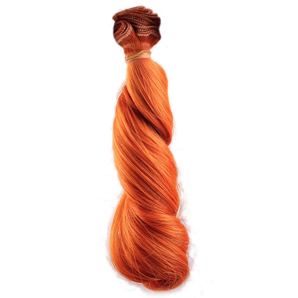 

[wamami] Red-Brown Hair Extension Piece/DIY Wavy Hair Curly Wig For BJD Dollfie