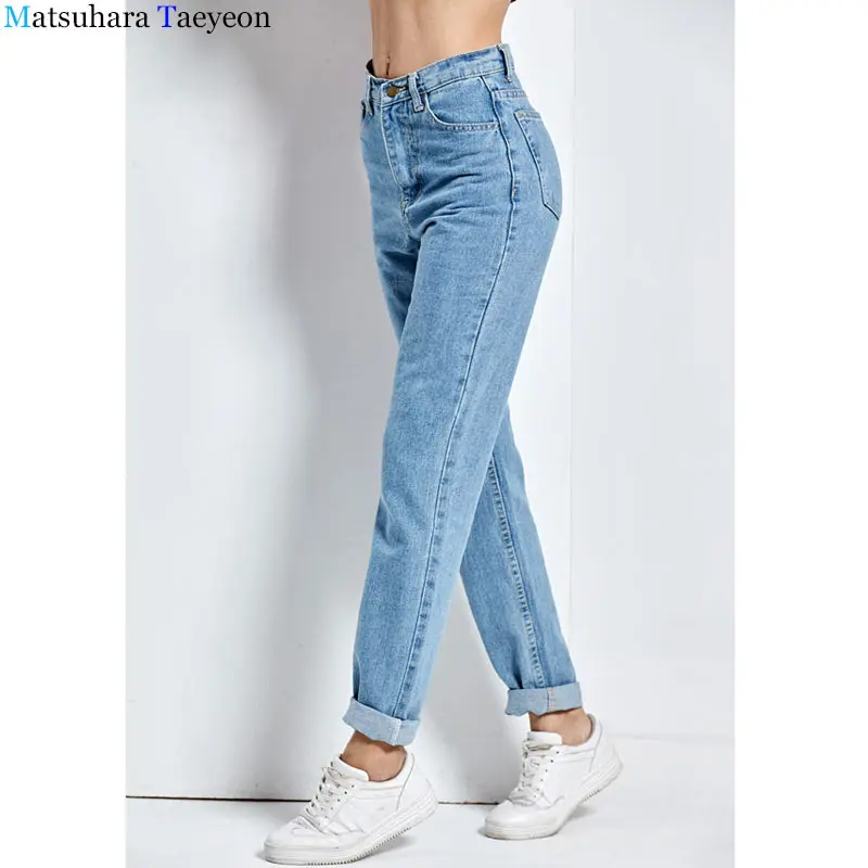 Для женщин джинсы Новые поступления модные женские джинсовые узкие брюки Высокая талия узкие Стрейчевые джинсы прямые женские джинсы