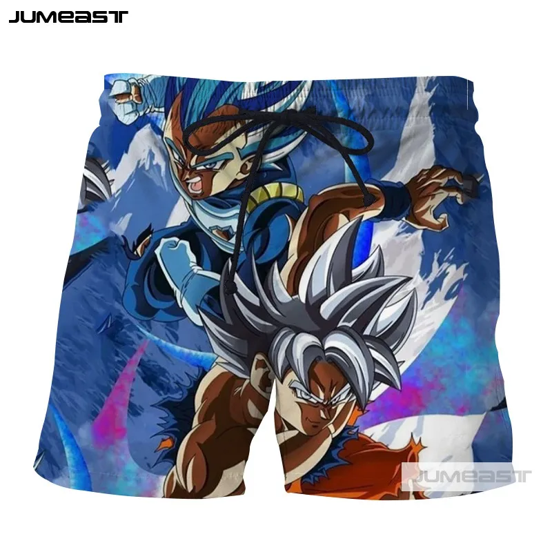 Jumeast 3D принт японского аниме Dragon Ball супер короткие штаны крутой узор для мужчин/женщин свободный размер Короткие Новинка бордшорты