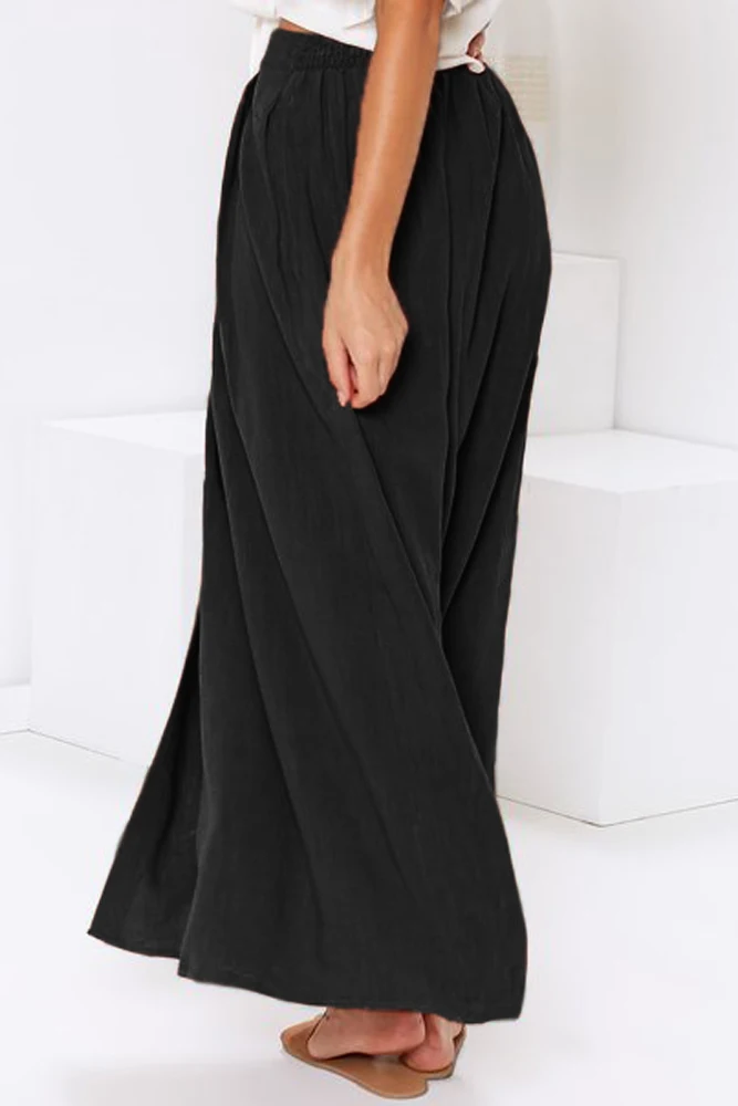 Black-Buttoned-Maxi-Skirt-LC65177-2-2