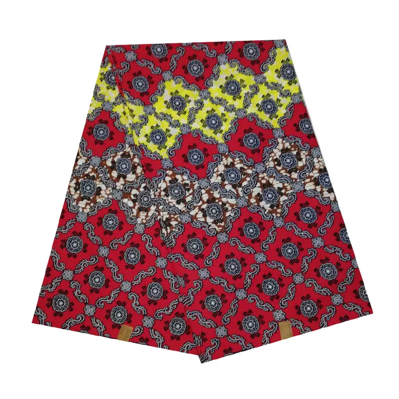 

2019 high quality veritable dutch Printed in fabric African wax block 100% cotton 6yards nice design for african woman V-L 549