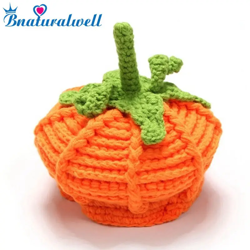 Bnaturalwell Детские Зимние крючком тыквы Hat малышей Для мальчиков и девочек