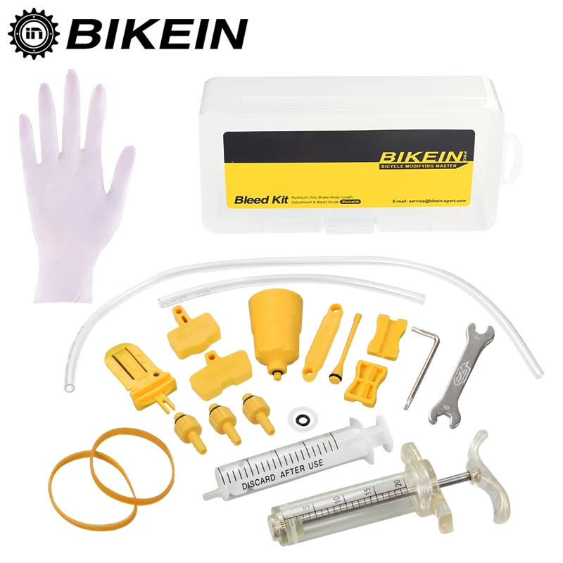 BIKEIN - EZ's Bicycle Hydraulic Brake BLEED Tool KIT For Shimano & TEKTRO & Magura MT Seires Brake System Use Mineral Oil Brake BIKEIN - EZ's Bicycle Hydraulic Brake BLEED Tool KIT For Shimano & TEKTRO & Magura MT Seires Brake System Use Mineral Oil Brake